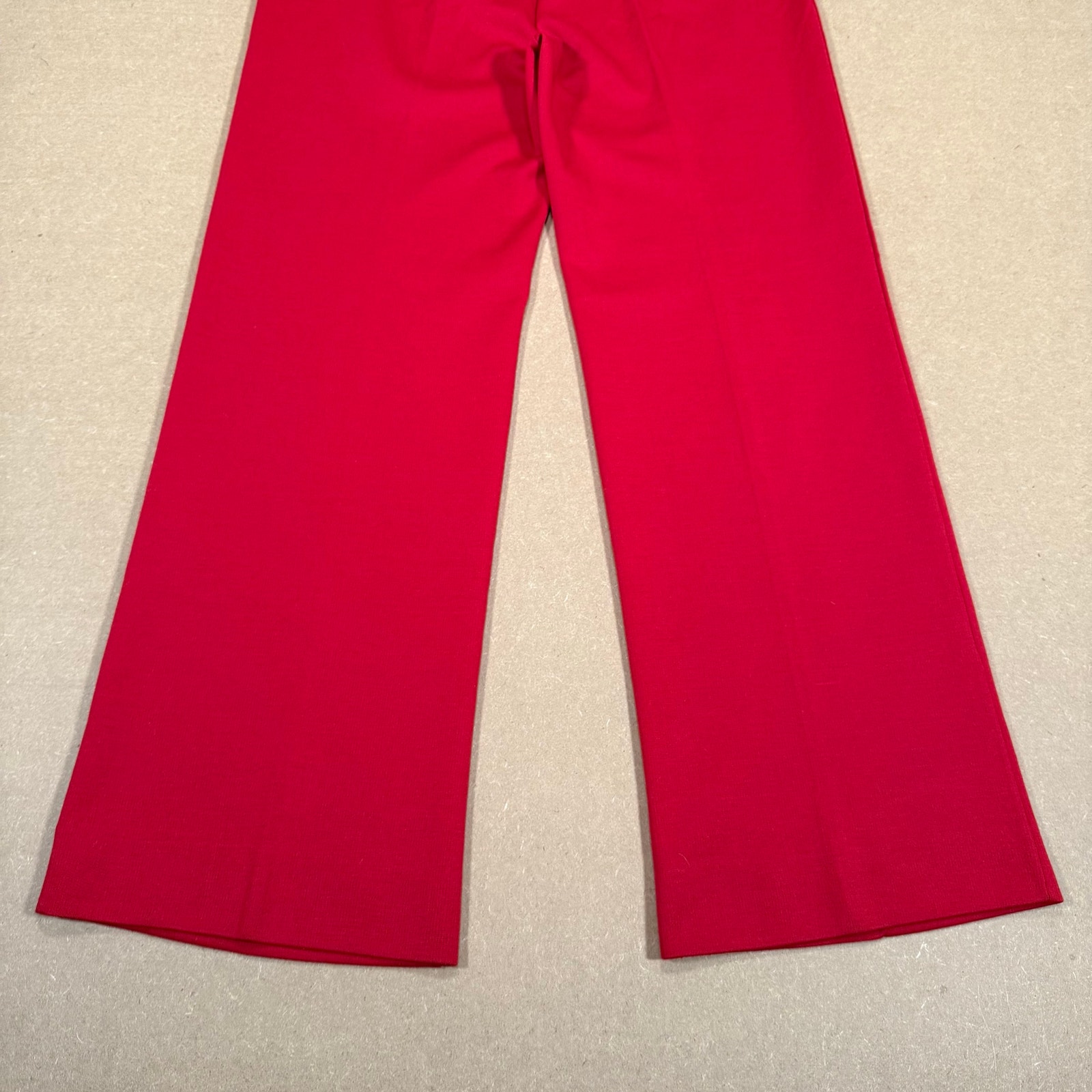 Vintage High Waist Elastic Stretch Waist Dark Red Pants Size Medium — image 7 of 7